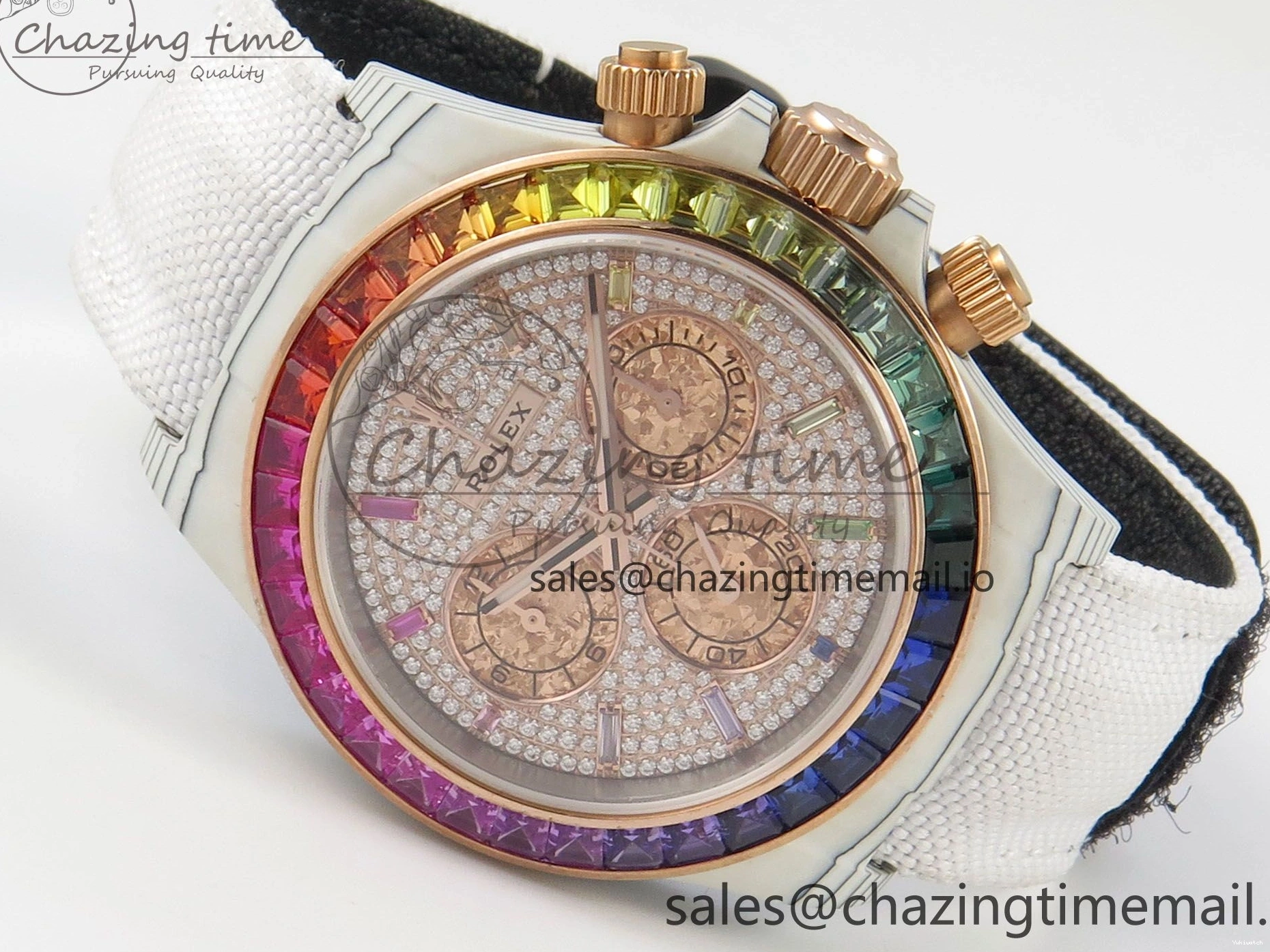 Dial Nylon MPF Full White White Best Carbon Edition Diamond Strap A4801 Daytona Cosmograph 0325